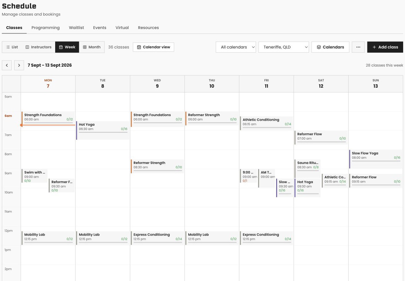 Actual Pulse schedule · Demo data